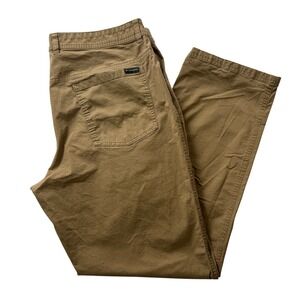 Columbia Mens Regular Fit Pants Brown Cotton Stretch Straight Leg 38W 32L AM0449